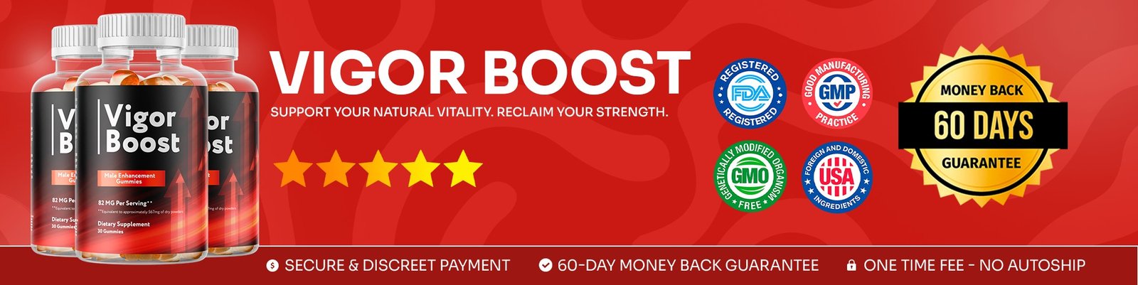Vigor Boost guarantee banner